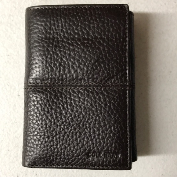 Cole Haan Men's Pebble Leather Trifold Wallet - Picture 4 of 8